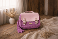 Éclat Lilas sac bandoulière chaîne argentée crochet fait main ArtemCréations