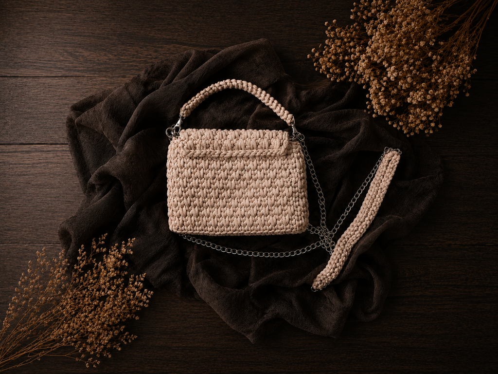 Auréline sac bandoulière beige vue de face