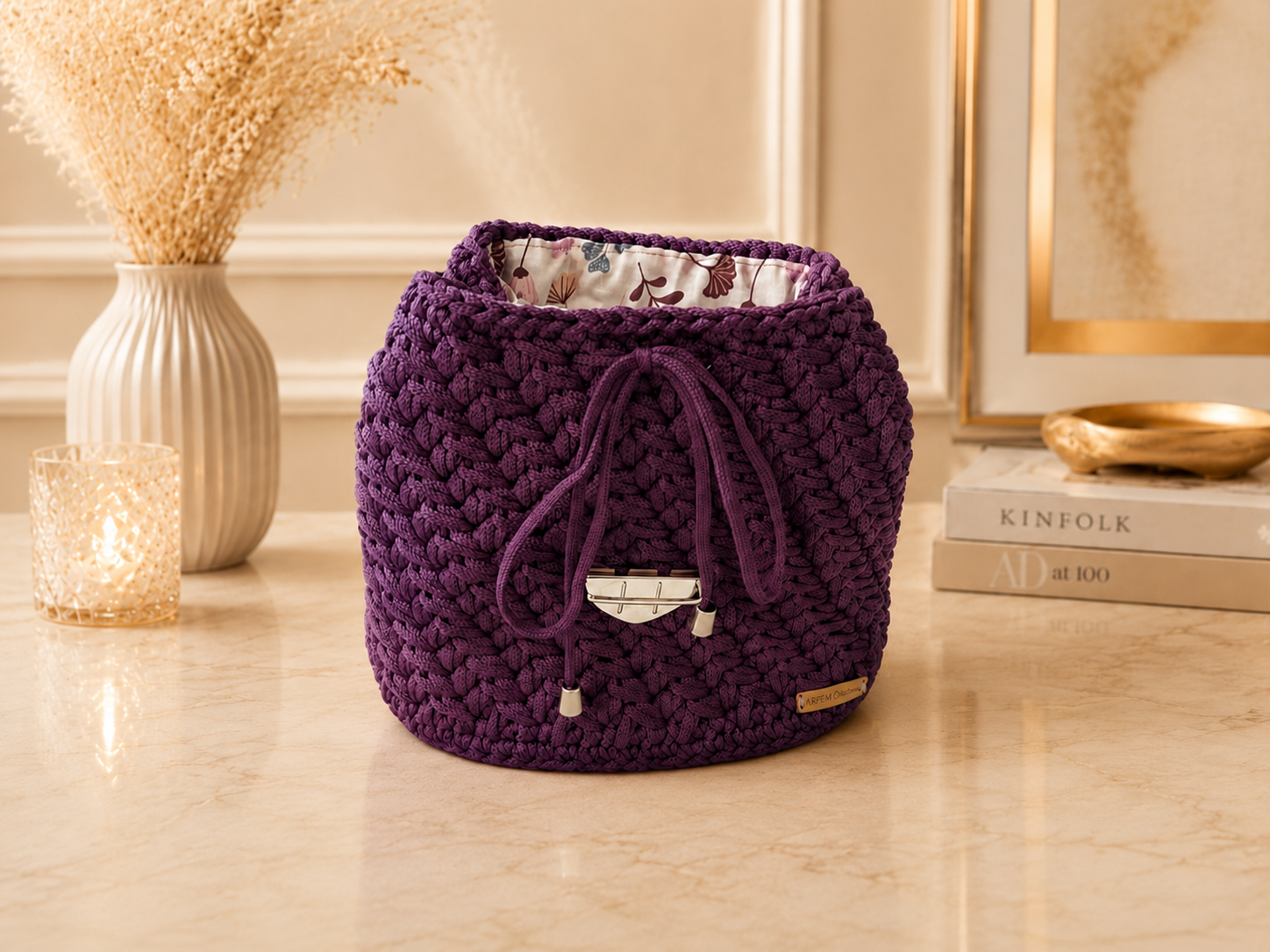 Violetta sac à dos bohème détail crochet